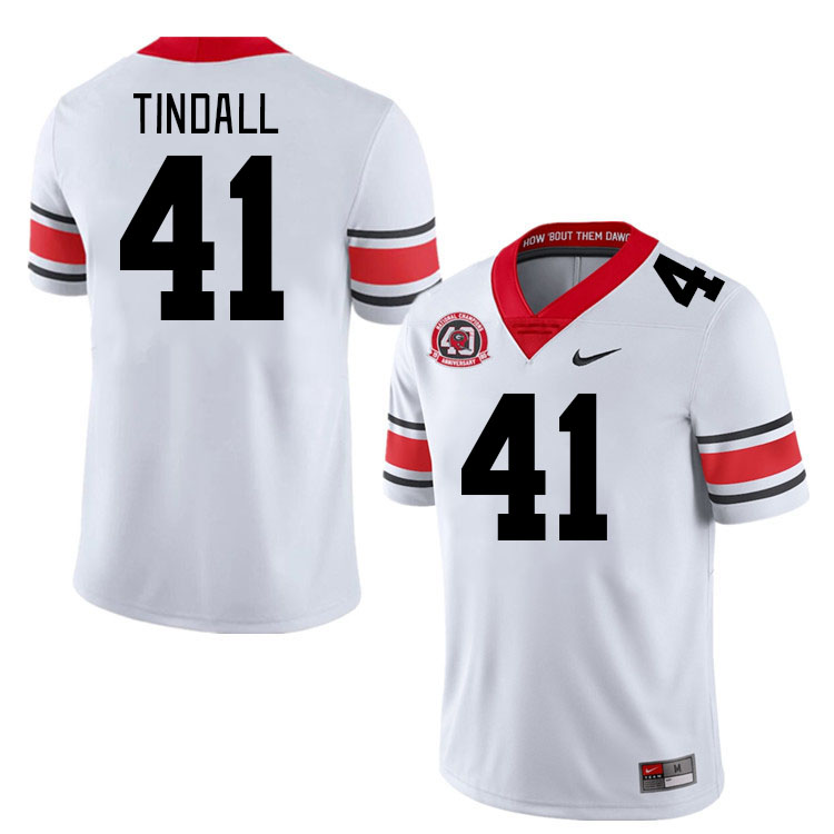 #41 Channing Tindall Georgia Bulldogs Jerseys Football Stitched-40th Anniversary